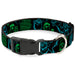 Plastic Clip Collar - Monsters Inc. Sully & Mike Poses/GRRRRR! Black/Turquoise/Green Plastic Clip Collars Disney   