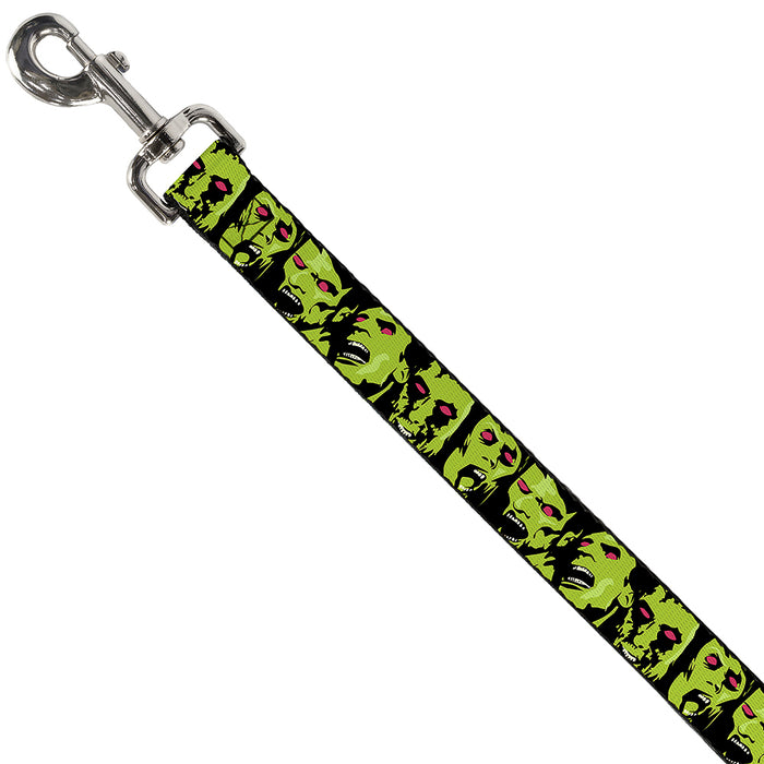 Dog Leash - Zombie Expressions Black/Green/Red Dog Leashes Buckle-Down   
