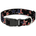 Plastic Clip Collar - Americana Stars & Flags Black/Red/White/Blue Plastic Clip Collars Buckle-Down   