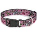 Plastic Clip Collar - Lucky CLOSE-UP Pink Plastic Clip Collars Buckle-Down   
