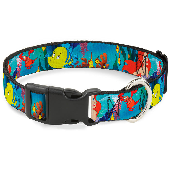 Plastic Clip Collar - Ariel, Sebastian & Flounder Scene Plastic Clip Collars Disney   