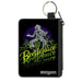 Canvas Zipper Wallet - MINI X-SMALL - BEETLEJUICE Sitting on Tombstone Pose Trees Black Purple Green Yellow Canvas Zipper Wallets Warner Bros. Horror Movies Default Title  