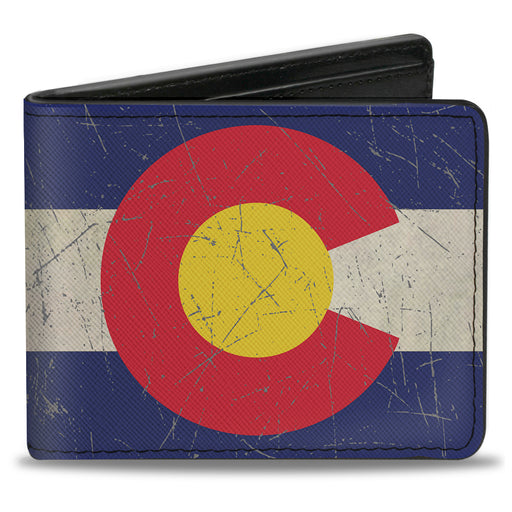 Bi-Fold Wallet - Colorado Flags2 Repeat Vintage Bi-Fold Wallets Buckle-Down   