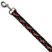 Dog Leash - A CHRISTMAS STORY Title Logo and Lights Black/Reds Dog Leashes Warner Bros. Holiday Movies   