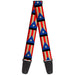 Guitar Strap - Puerto Rico Flag Weathered Guitar Straps Buckle-Down   