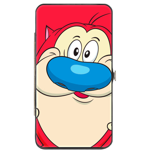 Hinged Wallet - The Ren & Stimpy Show Stimpy Smiling + Ren Winking CLOSE-UP Expressions Hinged Wallets Nickelodeon   