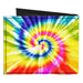 Canvas Bi-Fold Wallet - Tie Dye Swirl Multi Color White Canvas Bi-Fold Wallets Buckle-Down   