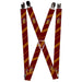 Suspenders - 1.0" - GRYFFINDOR Crest Stripe Burgundy Gold Suspenders The Wizarding World of Harry Potter Default Title  