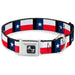 Dog Bone Seatbelt Buckle Collar - Texas Flag/Black Seatbelt Buckle Collars Buckle-Down   