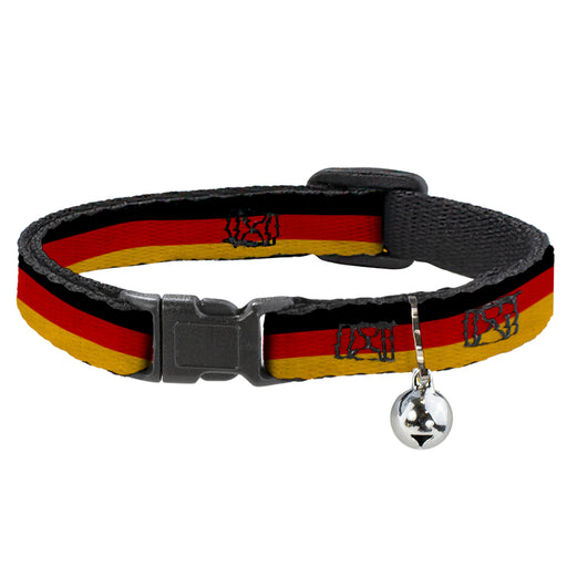 Cat Collar Breakaway - Germany Flag Weathered Breakaway Cat Collars Buckle-Down   