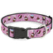 Plastic Clip Collar - Cupcake Swirls Pink/Multi Color Plastic Clip Collars Buckle-Down   