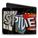 SPIDER-MAN BEYOND AMAZING Bi-Fold Wallet - SPIDER-MAN Comic Book Typography Black Bi-Fold Wallets Marvel Comics   