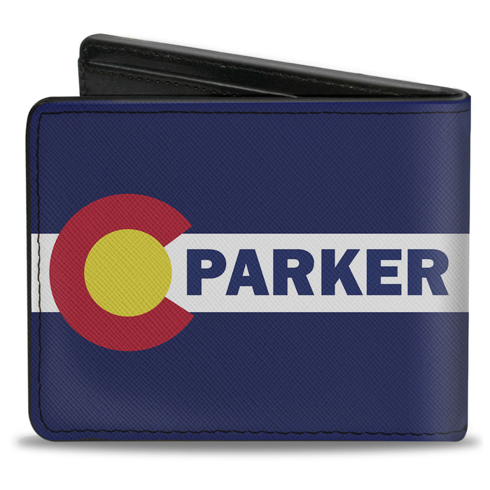 Bi-Fold Wallet - Colorado PARKER Flag Blue White Red Yellow Bi-Fold Wallets Buckle-Down   