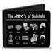 Bi-Fold Wallet - Seinfeld THE ABC's OF SEINFELD Icons Black White Bi-Fold Wallets Seinfeld   