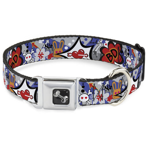 Dog Bone Seatbelt Buckle Collar - BD Cartoon Seatbelt Buckle Collars Buckle-Down   