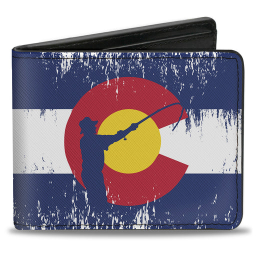 Bi-Fold Wallet - Colorado Flag Fisher Weathered Bi-Fold Wallets Buckle-Down   