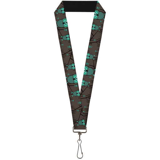 Lanyard - 1.0" - Owls in Trees Turquoise Lanyards Buckle-Down   