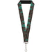 Lanyard - 1.0" - Owls in Trees Turquoise Lanyards Buckle-Down   