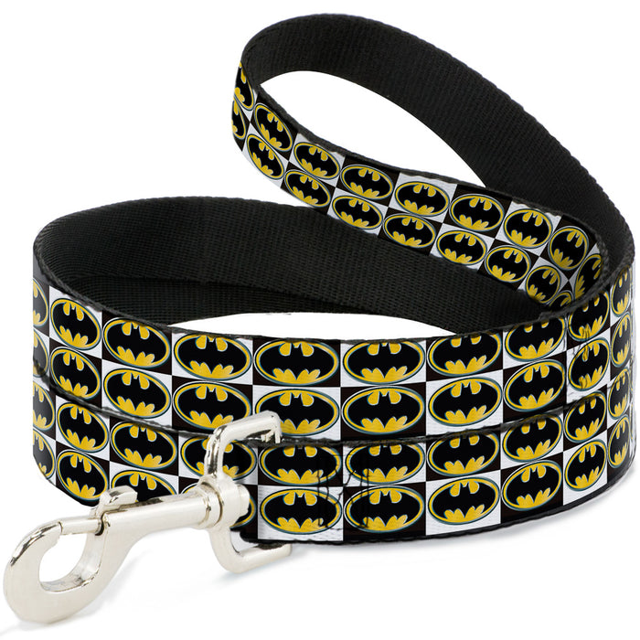 Dog Leash - Batman Shield Checkers Dog Leashes DC Comics   