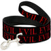 Dog Leash - Flaming EVIL Black/Red Dog Leashes Buckle-Down   