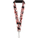 Lanyard - 1.0" - Rising Sun White Red Lanyards Buckle-Down   