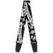 Guitar Strap - Only God Can Judge Me Black White Guitar Straps Buckle-Down   