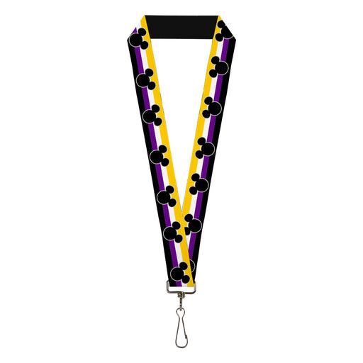 Lanyard - 1.0" - Mickey Mouse Ears Icon Nonbinary Pride Flag Lanyards Disney   