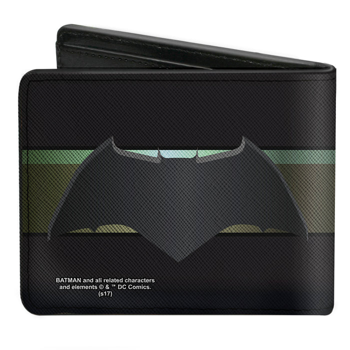Bi-Fold Wallet - Batman 2017 Icon Stripe Black Gold-Fade Bi-Fold Wallets DC Comics   