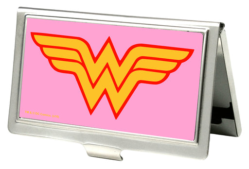 Business Card Holder - SMALL - Wonder Woman Logo FCG Pink Business Card Holders DC Comics   