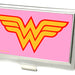 Business Card Holder - SMALL - Wonder Woman Logo FCG Pink Business Card Holders DC Comics   