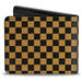 Bi-Fold Wallet - Checker Black Gold Bi-Fold Wallets Buckle-Down   