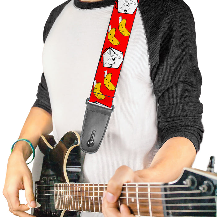 Guitar Strap - Take Out Fortune Cookies Red Guitar Straps Buckle-Down   