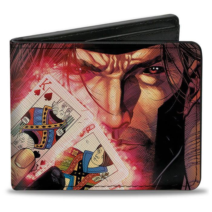 MARVEL X-MEN Bi-Fold Wallet - X-Men Gambit Cards Pose Bi-Fold Wallets Marvel Comics   