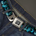 BD Wings Logo CLOSE-UP Full Color Black Silver Seatbelt Belt - Peace & Starz Webbing Seatbelt Belts Buckle-Down   