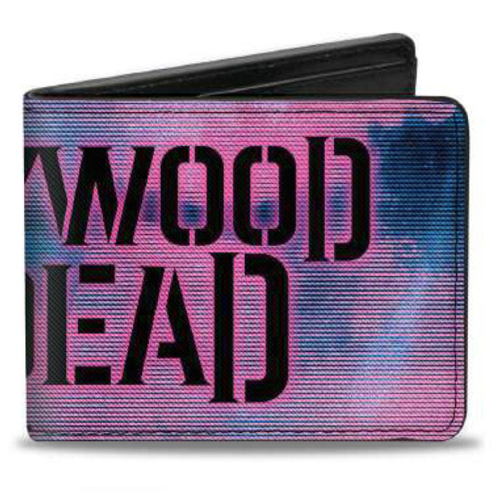 Bi-Fold Wallet - HOLLYWOOD UNDEAD Dove TV Fuzz CLOSE-UP Blues Pinks Black Bi-Fold Wallets Hollywood Undead   