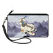 Canvas Zipper Wallet - LARGE - Avatar the Last Airbender Appa Carrying 4-Character Group Scene Over Mountains Grays Canvas Zipper Wallets Nickelodeon   