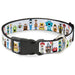 Plastic Clip Collar - Pixar Holiday Collection Nutcracker Characters Lineup/Stars White/Blues Plastic Clip Collars Disney   