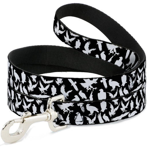 Dog Leash - Eagle Silhouettes Scattered Black/White Dog Leashes Buckle-Down   