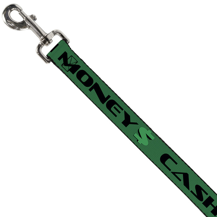 Dog Leash - CASH MONEY $ Green/Black Dog Leashes Buckle-Down   