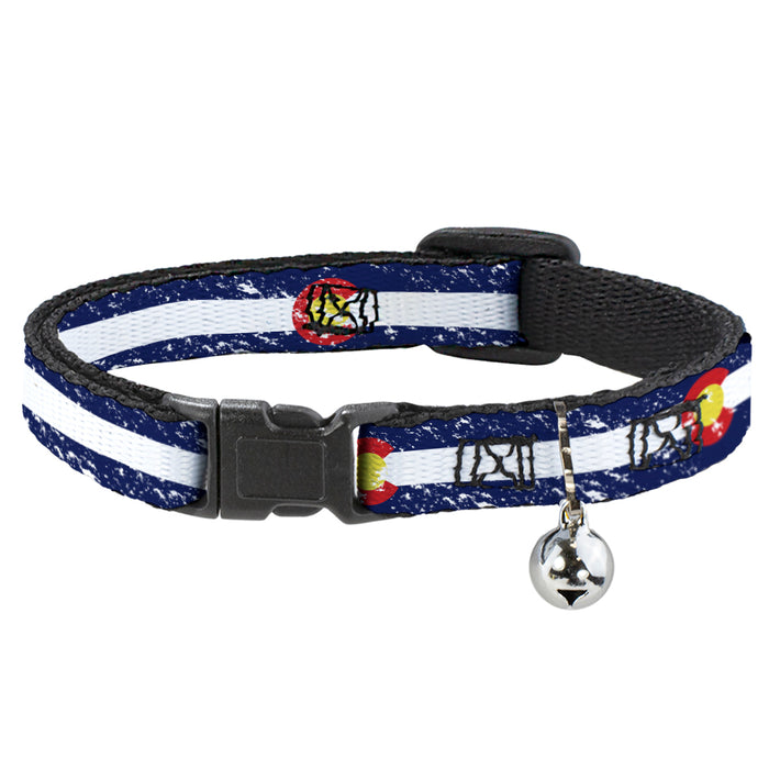 Cat Collar Breakaway - Colorado Flags4 Weathered Breakaway Cat Collars Buckle-Down   