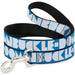 Dog Leash - BUCKLE-DOWN Shapes Turquoise/White Dog Leashes Buckle-Down   