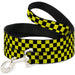 Dog Leash - Checker Black/Neon Yellow Dog Leashes Buckle-Down   