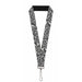 Lanyard - 1.0" - Steal Your Face Stacked Gray Lanyards Grateful Dead   