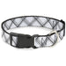 Plastic Clip Collar - Plaid X White/Gray Plastic Clip Collars Buckle-Down   