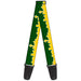 Guitar Strap - Seattle Skyline Green Yellow Guitar Straps Buckle-Down   