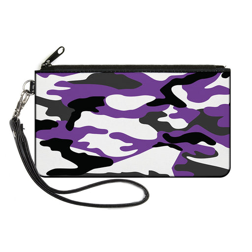 Canvas Zipper Wallet - LARGE - Camo Purple Black Gray White Canvas Zipper Wallets Buckle-Down   