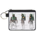 Canvas Zipper Wallet - MINI X-SMALL - Star Wars The Book of Boba Fett All Sides Schematic White Canvas Zipper Wallets Star Wars   