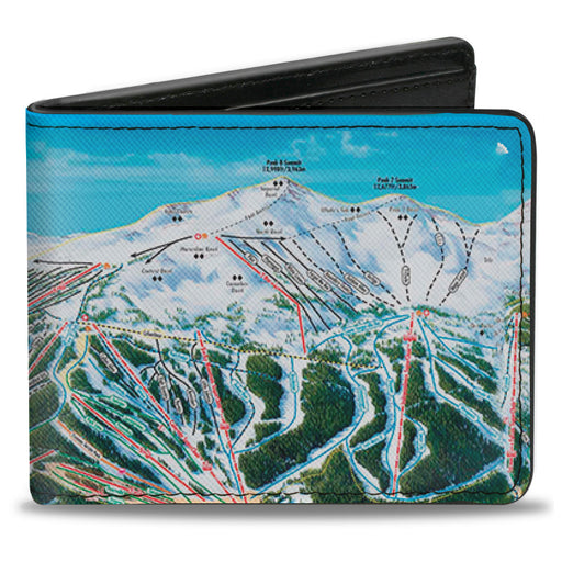 Bi-Fold Wallet - Colorado Breckenridge Ski Maps Bi-Fold Wallets Buckle-Down   