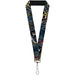 Lanyard - 1.0" - Dead Men Tell No Tales CLOSE-UP Turquoise Lanyards Buckle-Down   