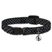 Cat Collar Breakaway - Diamonds Diagonal2 Lines Black White Breakaway Cat Collars Buckle-Down   